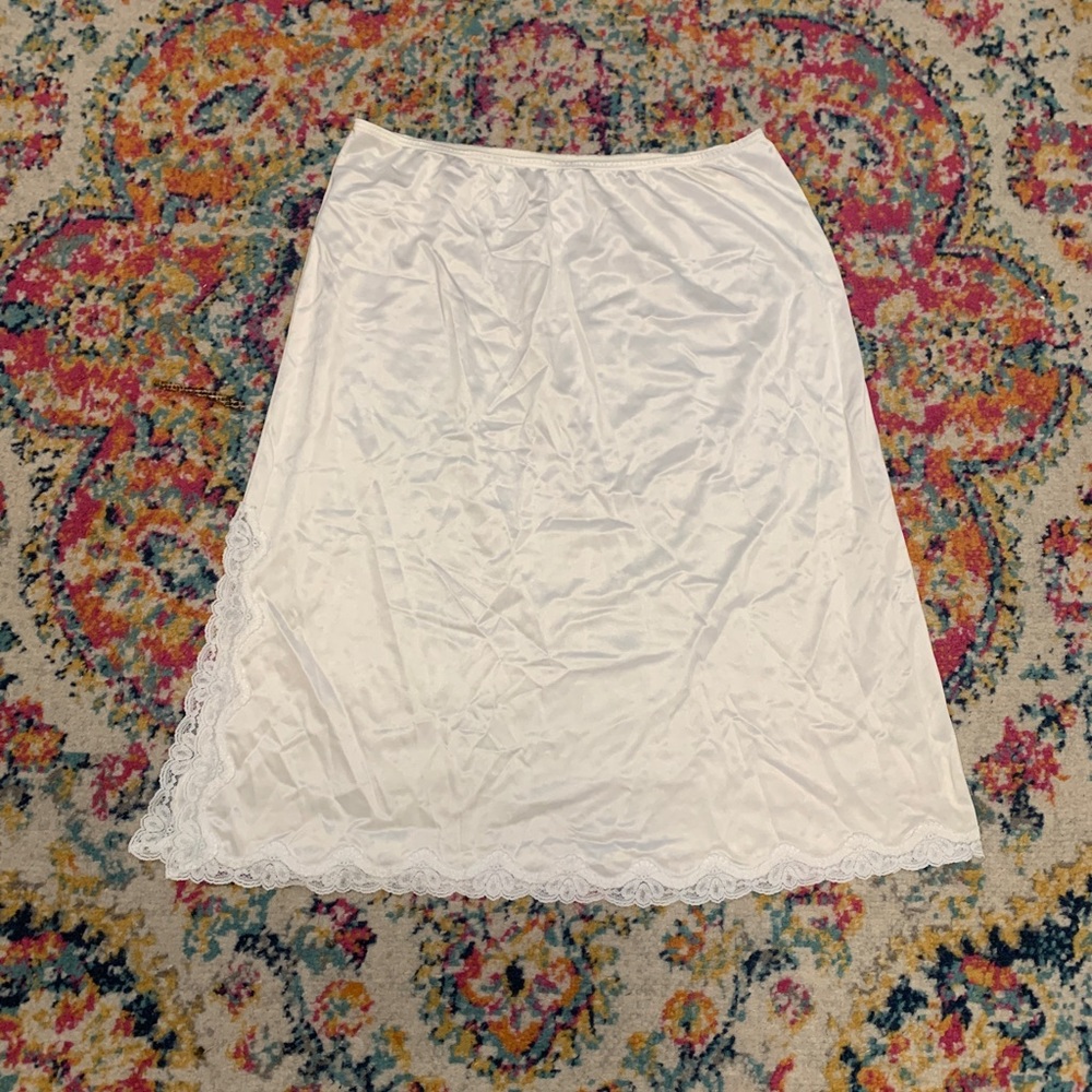 Vintage White Slip Skirt